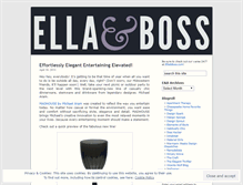 Tablet Screenshot of ellaandboss.wordpress.com