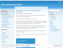 Tablet Screenshot of discountshoppingdaily.wordpress.com