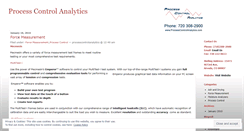 Desktop Screenshot of processcontrolanalytics.wordpress.com