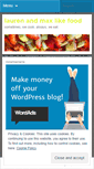 Mobile Screenshot of laurenandmaxlikefood.wordpress.com