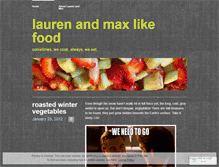 Tablet Screenshot of laurenandmaxlikefood.wordpress.com