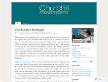 Tablet Screenshot of churchillcorp.wordpress.com