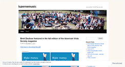 Desktop Screenshot of luzernemusic.wordpress.com