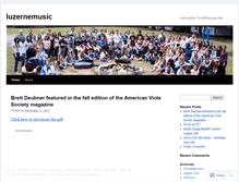 Tablet Screenshot of luzernemusic.wordpress.com