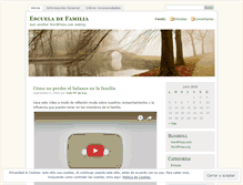 Tablet Screenshot of escueladefamilia.wordpress.com