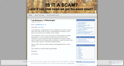 Desktop Screenshot of isitascam.wordpress.com