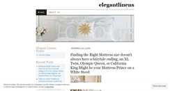 Desktop Screenshot of elegantlinens.wordpress.com