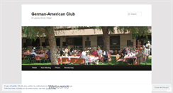 Desktop Screenshot of germanamericanclub.wordpress.com