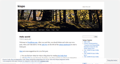 Desktop Screenshot of kiopo.wordpress.com