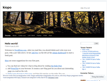 Tablet Screenshot of kiopo.wordpress.com