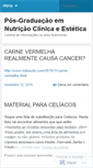 Mobile Screenshot of nutricaoclinicaeesteticabh.wordpress.com