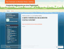 Tablet Screenshot of nutricaoclinicaeesteticabh.wordpress.com