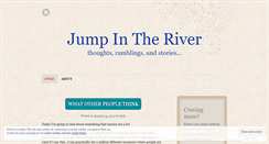 Desktop Screenshot of jumpintheriver.wordpress.com