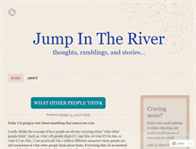 Tablet Screenshot of jumpintheriver.wordpress.com