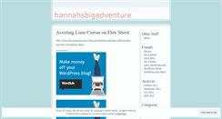 Desktop Screenshot of hannahsbigadventure.wordpress.com