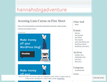 Tablet Screenshot of hannahsbigadventure.wordpress.com