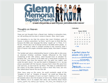 Tablet Screenshot of glennmemorial.wordpress.com