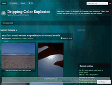 Tablet Screenshot of drippingcolorexplosion.wordpress.com