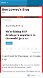 Mobile Screenshot of benlowrey.wordpress.com