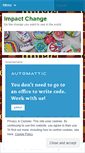 Mobile Screenshot of impactchange.wordpress.com