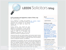 Tablet Screenshot of leedssolicitors.wordpress.com