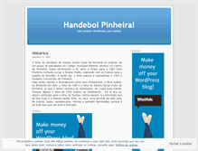 Tablet Screenshot of handebolpinheiral.wordpress.com