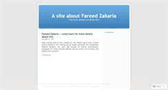 Desktop Screenshot of fareedzakaria.wordpress.com