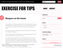 Tablet Screenshot of exercisefortips.wordpress.com
