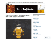 Tablet Screenshot of beerarchitecture.wordpress.com