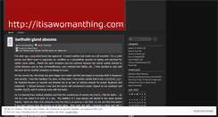 Desktop Screenshot of itsawomanthing.wordpress.com