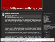 Tablet Screenshot of itsawomanthing.wordpress.com