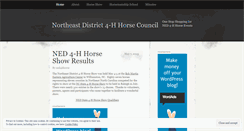Desktop Screenshot of ned4hhorse.wordpress.com