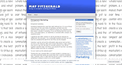 Desktop Screenshot of matfitzgerald.wordpress.com