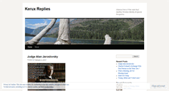 Desktop Screenshot of keruxreplies.wordpress.com
