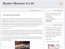 Tablet Screenshot of modernmuseumoflife.wordpress.com