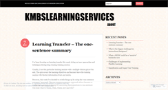 Desktop Screenshot of kmbslearningservices.wordpress.com