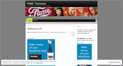 Desktop Screenshot of famethursdays.wordpress.com