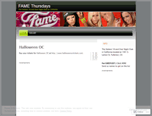 Tablet Screenshot of famethursdays.wordpress.com