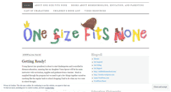 Desktop Screenshot of onesizefitsnone.wordpress.com