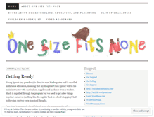 Tablet Screenshot of onesizefitsnone.wordpress.com