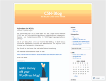 Tablet Screenshot of blogcsn.wordpress.com