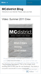 Mobile Screenshot of mcdistrict.wordpress.com