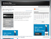 Tablet Screenshot of mcdistrict.wordpress.com