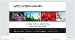 Desktop Screenshot of nutrifitnutrition.wordpress.com