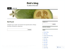 Tablet Screenshot of bobsblognz.wordpress.com