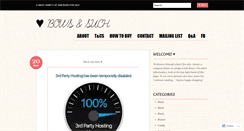 Desktop Screenshot of bowsandsuch.wordpress.com