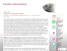 Tablet Screenshot of creativedestruction.wordpress.com