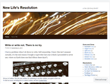 Tablet Screenshot of newlifesresolution.wordpress.com