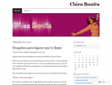 Tablet Screenshot of chicalinda.wordpress.com