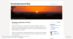 Desktop Screenshot of everybodysmama.wordpress.com